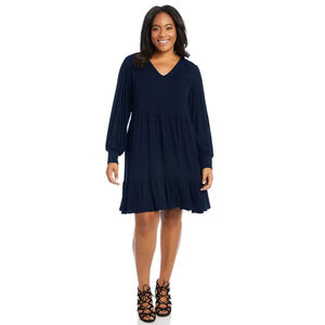 Allegrace Navy Tiered Dress sz 2xl